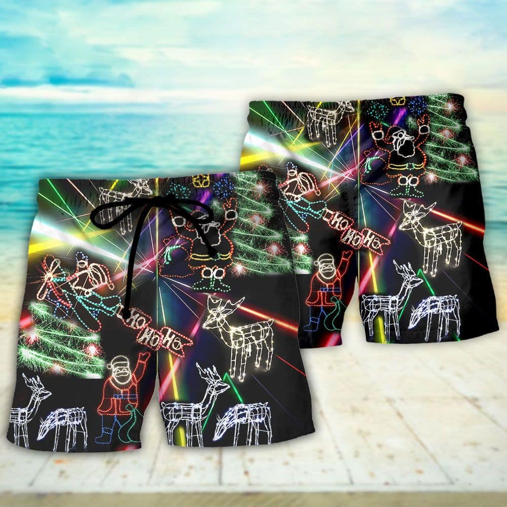 christmas-tree-neon-art-and-snowman-trendy-aloha-hawaiian-beach-shorts-7564-ftpid.jpg