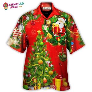 Christmas Tree Red Style Hawaiian Shirt – Trendy KLA