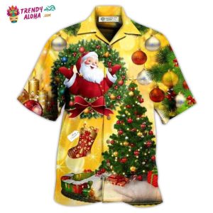 Christmas Tree Yellow Stunning Night Hawaiian Shirt – Trendy KLA