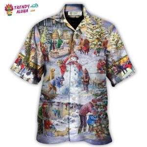 Christmas Winter Holiday Santa Claus Is Coming Hawaiian Shirt – Trendy KLA