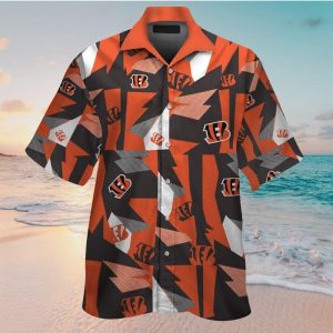 Cincinnati Bengals Short Sleeve Button Up Tropical Hawaiian Shirt VER07