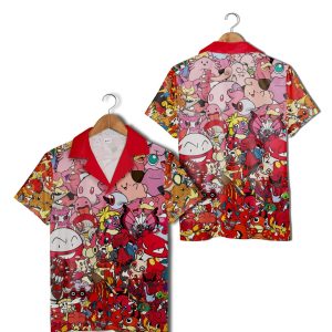 Classic Fiery Red Edition Pokemon Hawaiian Shirt, KLA Shirt For Men Women