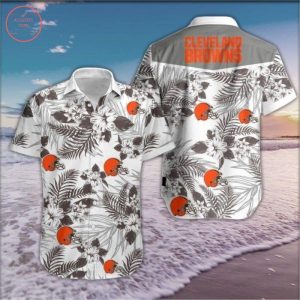 Cleveland Browns Floral Design Hawaiian Shirt Look