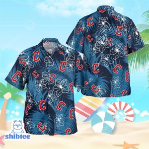 Cleveland Guardians in Floral Style Hawaiian Shirt