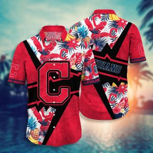 Cleveland Indians MLB Hawaiian Shirt Garden Parties KLA Shirt