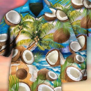 Coconut Lovely Style – Trendy Hawaiian Shirt, Hawaii Shirt Party Summer, Bachelor Party Shirts, Anniversary /Birthday/Vacation Gift.