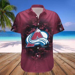 Colorado Avalanche Hawaii Shirt Camouflage Vintage – NHL
