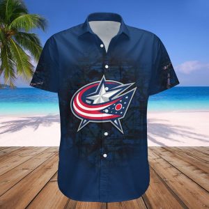 Columbus Blue Jackets Hawaii Shirt Camouflage Vintage – NHL