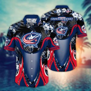 Columbus Blue Jackets NHL Hawaiian Shirt Surfing KLA Shirt