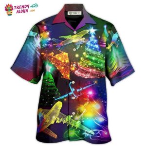 Combat Aircraft Christmas Merry Everything Happy Always Hawaiian Shirt – Trendy KLA