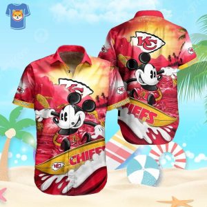 Cool Disney Mickey Mouse Kansas City Chiefs Hawaiian Shirt