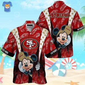 Cool Mickey Mouse NFL San Francisco 49Ers Hawaiian Shirt