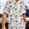 Corgi And Flowers Trendy Hawaiian Shirt, Beach Party Matching Shirt For Men/Women, Hawaiian Set Gift, Funny Trendy Hawaiian Shirt.