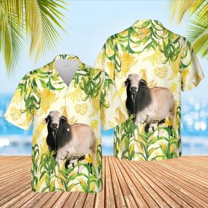 Corn Farm Brahman Trendy Hawaiian Shirt, Cow Trendy Hawaiian Shirt, Summer Gifts For Men And Women