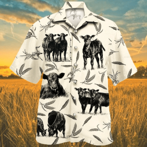 Cow Cattle Farm Lovers Trendy Hawaiian Shirt, Summer Trendy Hawaiian Shirt For Men Women