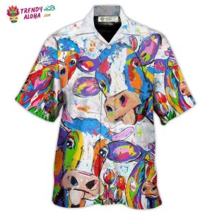 Cow Funny Amazing Colorful Hawaiian Shirt – Trendy KLA