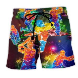 Cricket Life Is Better With Cricket Merry Christmas Trendy KLA Hawaiian Beach Shorts