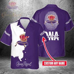 Crown Royal Custom Name Its In My Dna Hawaiian Shirt