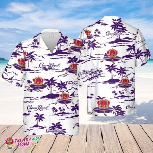 Crown Royal Whiskey Hawaiian Beach Pattern Shirt, Hawaii Beer Shirt, Crown Royal Hawaiian Summer Shirt, Crown Royal KLA Shirt