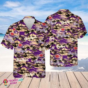 Crown Royal Whiskey Hawaiian Sea Island Pattern Shirt, Summer Beer Hawaiian Shirt