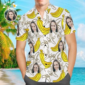 Custom Hawaiian Shirts Funny Banana KLA Beach Shirt For Men
