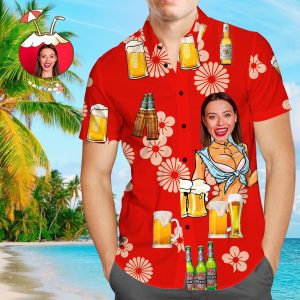 Custom Hawaiian Shirts Funny Girlfriend Personalized KLA Beach Shirt For Men