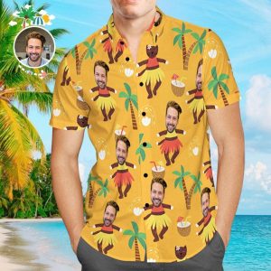 Custom Hawaiian Shirts Funny Men Body KLA Beach Shirt For Men