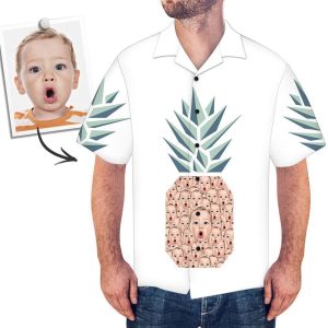 Custom Hawaiian Shirts Funny Pineapple Design Personalized KLA Beach Shirt For Men