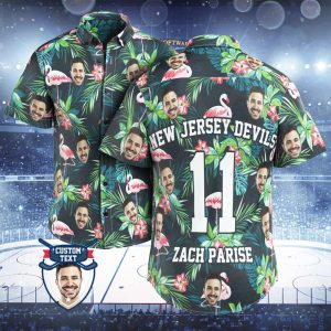 Custom Printed Hawaiian Shirt For Fans Personalized Face And Text Hawaiian Shirt Gift For Fans – Flamingo