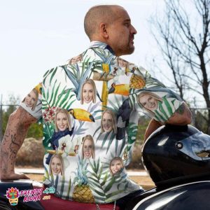 Custom Trendy KLA Hawaiian Shirts Funny Bird Design KLA Beach Shirt For Men