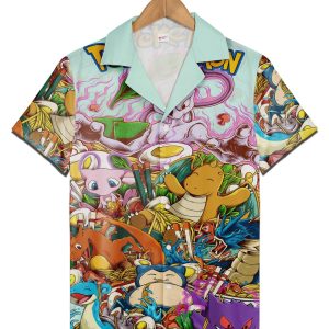 Cute Funny Pokemon Hawaiian Shirt Anime Inspiration