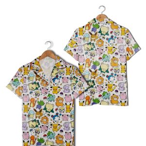Cute Pokemon Characters Hawaiian Shirt Hawaii KLA Shirt