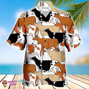 Dairy Cattle Farm Ocean Tropical Cow Lover KLA Hawaiian Shirt