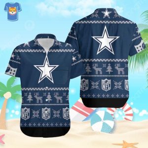 Dallas Cowboys Hawaiian Shirt for Seaside Christmas