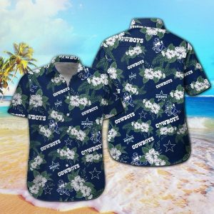 Dallas Cowboys Short Sleeve Button Up Tropical Hawaiian Shirt VER021
