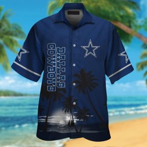 Dallas Cowboys Short Sleeve Button Up Tropical Hawaiian Shirt VER030