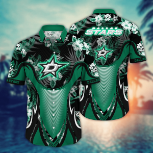 Dallas Stars NHL Hawaiian Shirt Lush Greenery KLA Shirt