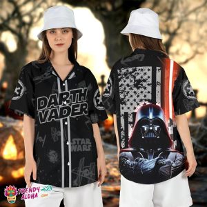 Darth Vader American Flag Lightsaber Star Wars Hawaiian Shirt