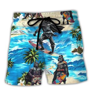 Darth Vader Starwars Surfing Trendy KLA Hawaiian Beach Shorts