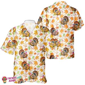 Day of Thanksgiving Turkey Lovers Unisex Hawaiian Shirt