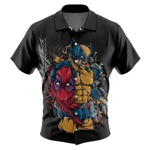 Deadpool And Wolverine Marvels Comfortable Casual Vacation Deadpool Hawaiian Shirt