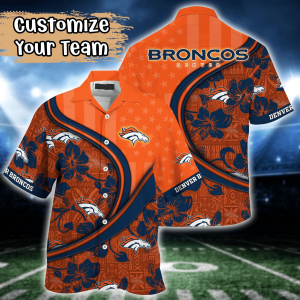 Denver Broncos NFL Us Flag Hawaiian Shirt Custom Summer KLA Shirt