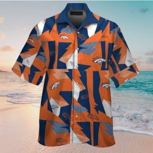 Denver Broncos Short Sleeve Button Up Tropical Hawaiian Shirt VER03