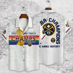 Denver Nuggets The Finals Champions Print 3D Aop Hawaiian Shirt Sh1 V