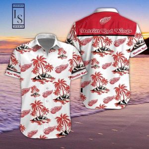 Detroit Red Wings Full Hawaiian Outfit Shirt