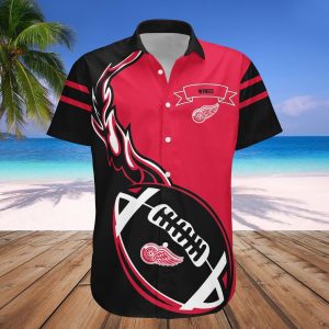 Detroit Red Wings Hawaii Shirt Flame Ball – NHL