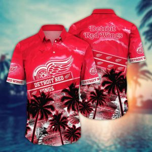 Detroit Red Wings NHL Hawaiian Shirt Sunscreentime KLA Shirt