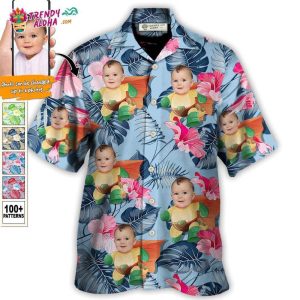 Dinosaur Funny Tropical Style Custom Photo – Hawaiian Shirt – Personalized Photo Gifts Hawaiian Shirt – Trendy KLA