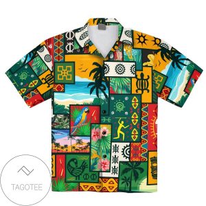 Discover Cool African Pattern Funny Colorful Tropical Hawaiian Shirts