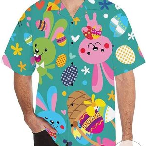 Discover Cool Happy Easter Funny Bunny Love Eggs Amazing Hawaiian Shirts